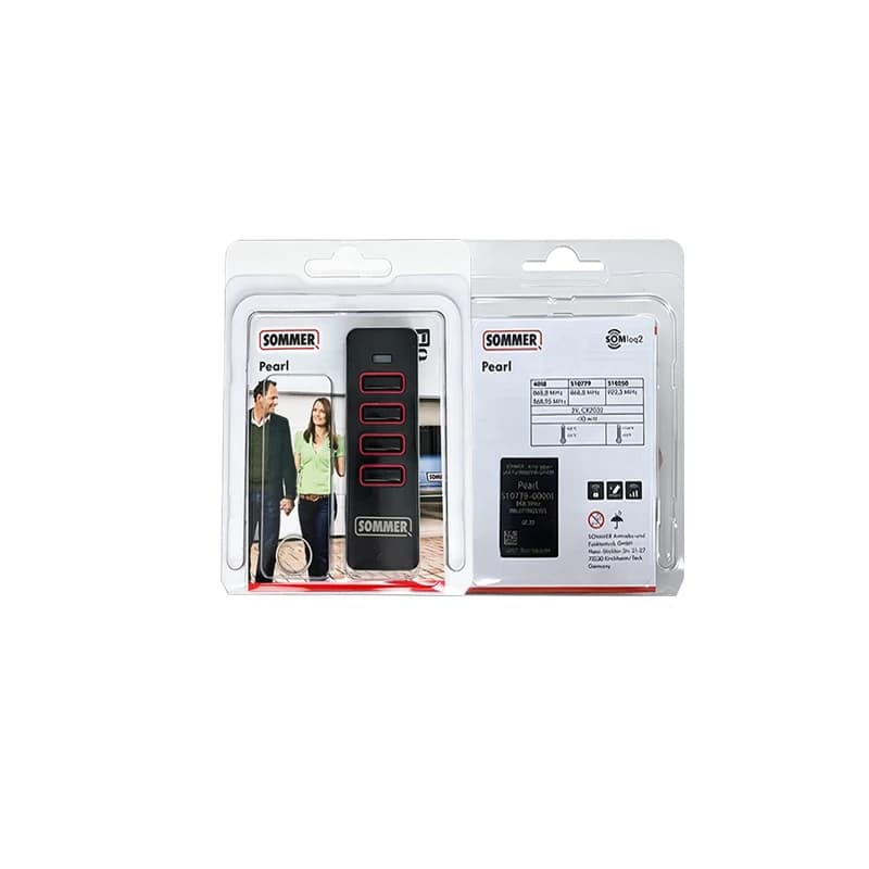 Télécommande à code roulant SOMMER PEARL 868 MHz TWIN VIBE STATUS 4 boutons pour ouvre-porte de garage 4018 4019 TX40 TRX55 T