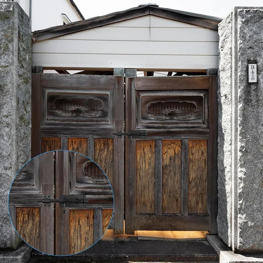 Loquet de porte coulissant robuste, verrou de sécurité pour portail de jardin, abri, tour, quincaillerie domestique