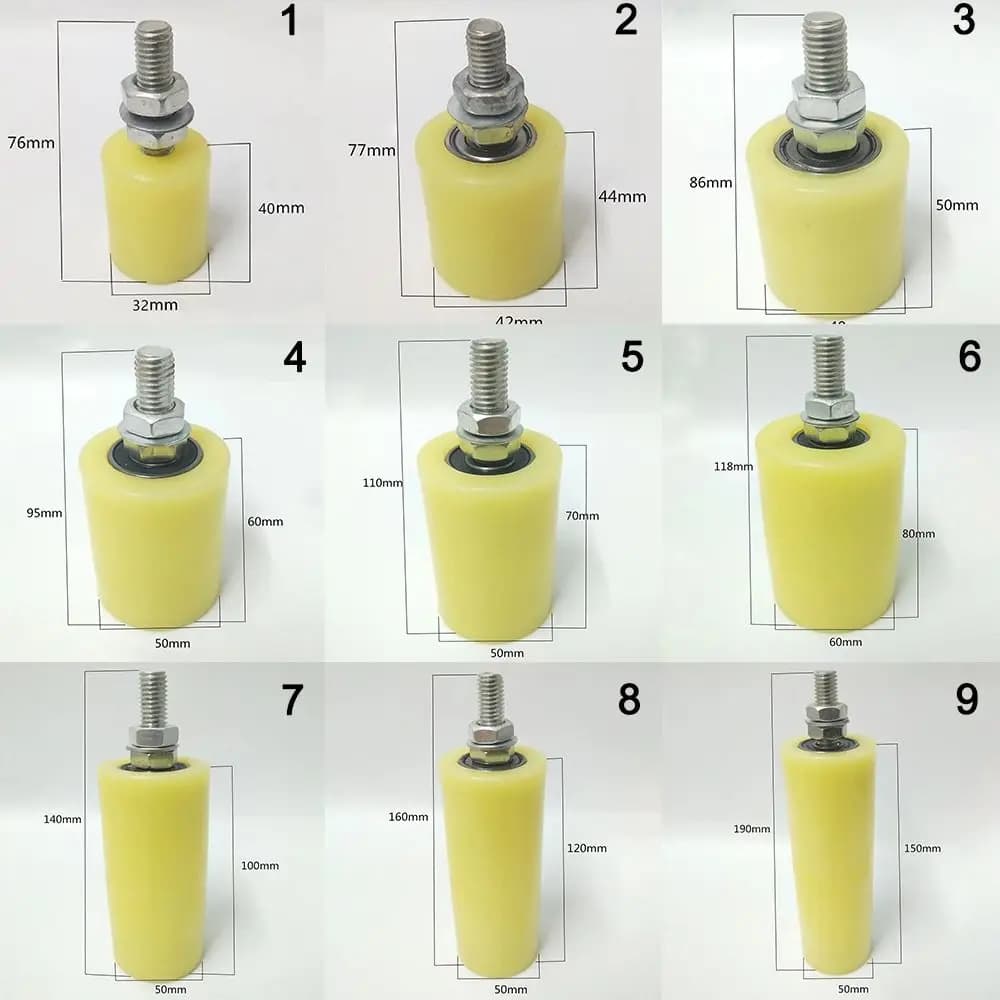 Nouvel ensemble de roulettes de guidage pour portail coulissant en nylon