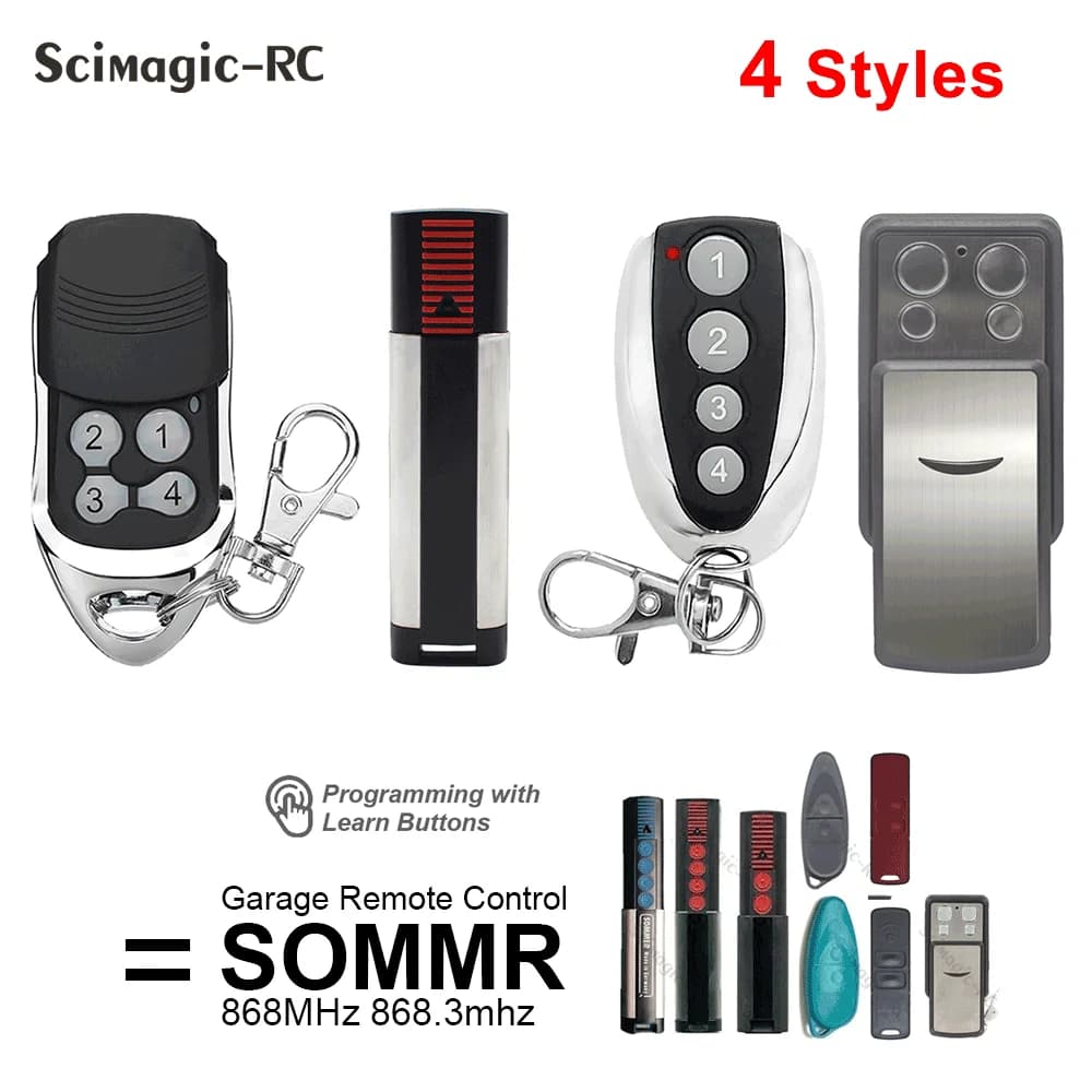 SOMMER 4020 TX-03-868-4 Télécommande 868.8MHz Transmetteur portatif Bouton Slide 4
