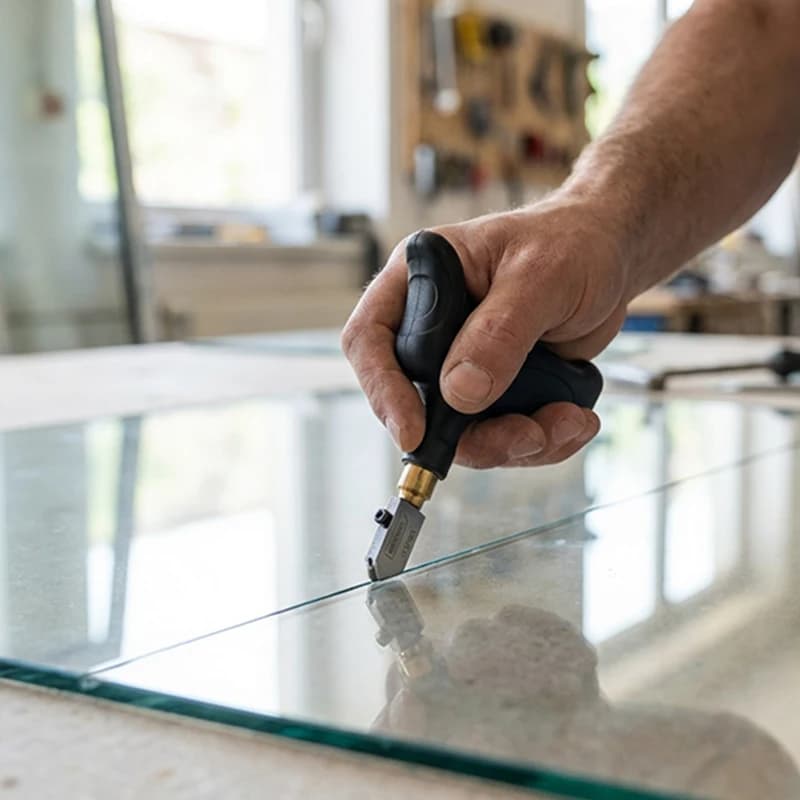 Coupe-verre Deli DL2703, roue en alliage YD05 et poignée ergonomique en plastique, outil de précision pour couper le verre et les carreaux, réparation domestique DIY