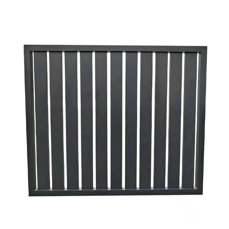 Panneaux de clôture en aluminium noir de haute qualité