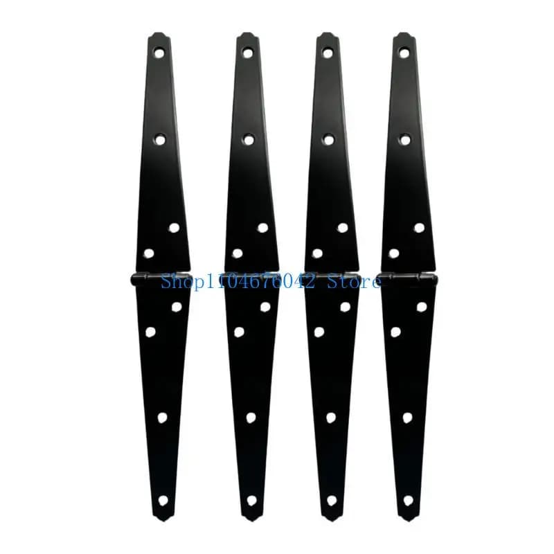 Charnières robustes noires pour portes de hangar