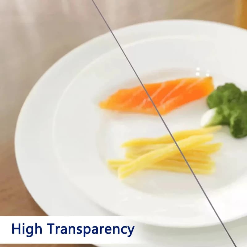 Protecteur de table transparent en PVC – 1,0 mm d'épaisseur, imperméable à l'huile et résistant à la chaleur pour salle à manger, tables basses et bureaux-maison et bureau