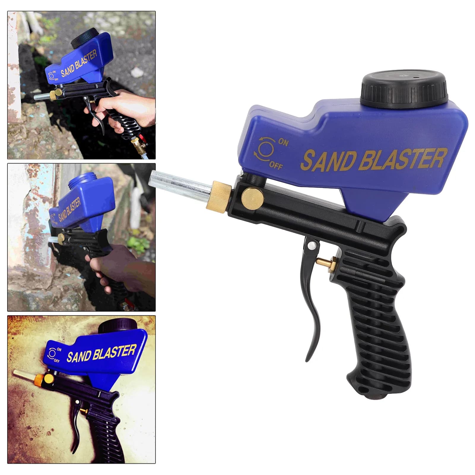 Kit de pistolet de sablage Air Sand pour le sablage et le nettoyage