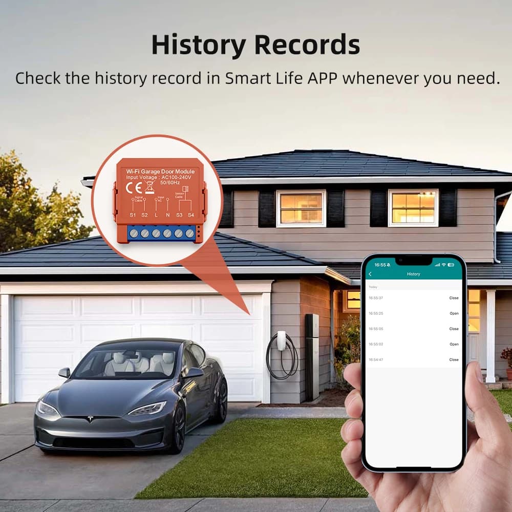 Module d'ouverture de porte de garage WiFi AVATTO