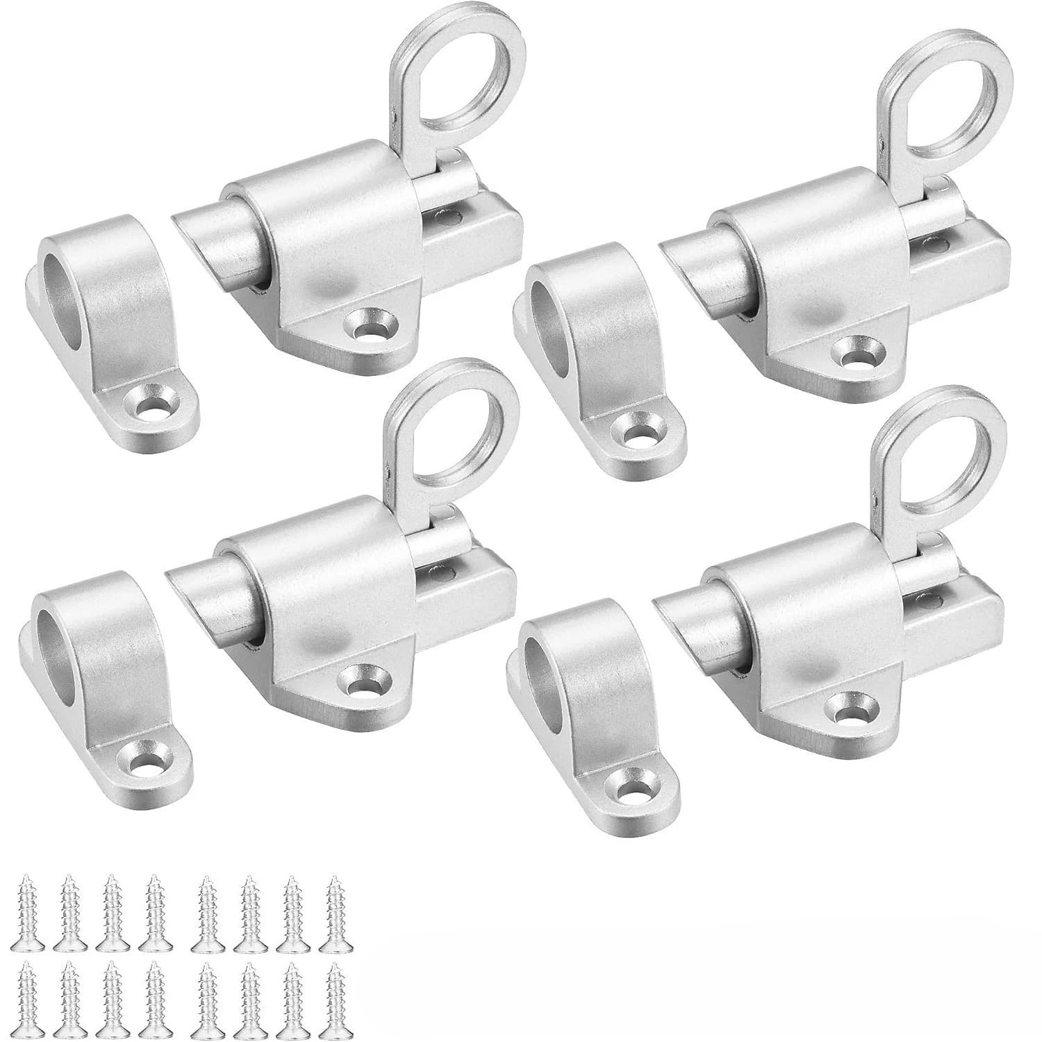 Loquet à ressort autobloquant 1-4 pièces en alliage d'aluminium