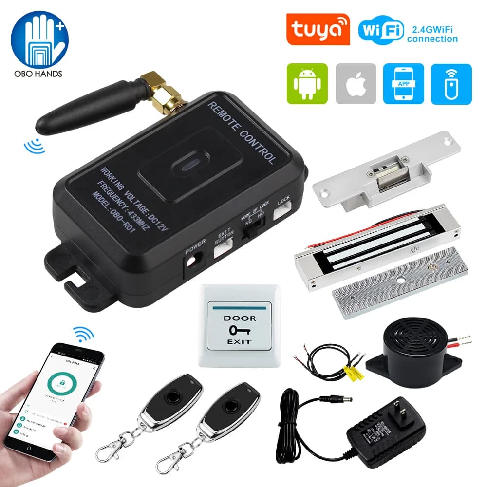 Kit de système de contrôle d'accès de porte WiFi Tuya APP