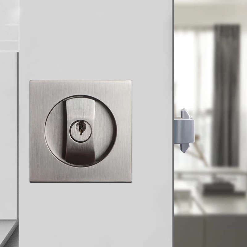 Serrure de porte coulissante mécanique