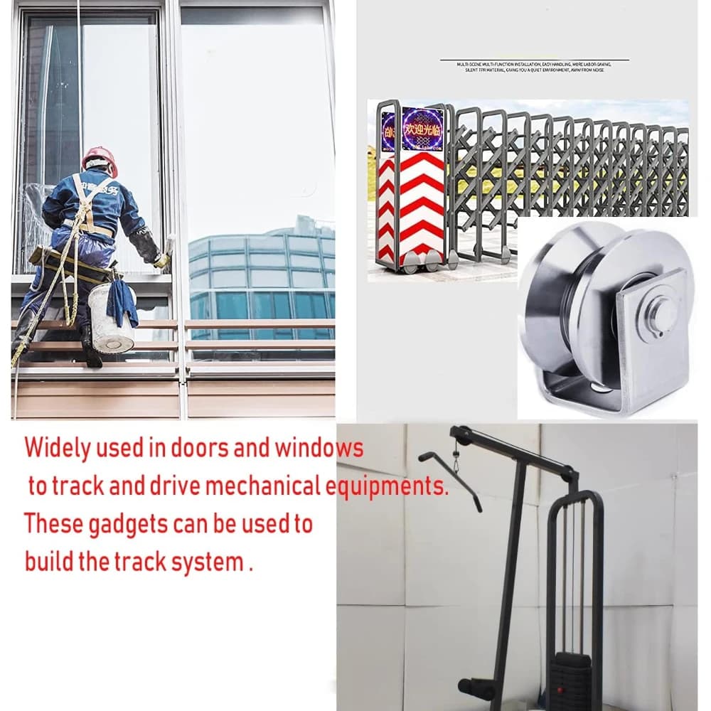 RapDuty-Roulettes de porte marketen acier inoxydable 304