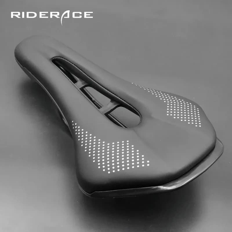 Selle de vélo coordonnante en cuir PU souple pour homme, siège de vélo de route, coussin de vélo de montagne, selles de cyclisme VTT, acier R64.