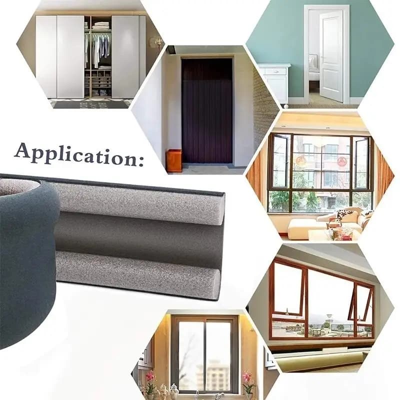 2/1PC Flexible sous la porte bouchon de tirage bande d'étanchéité inférieure