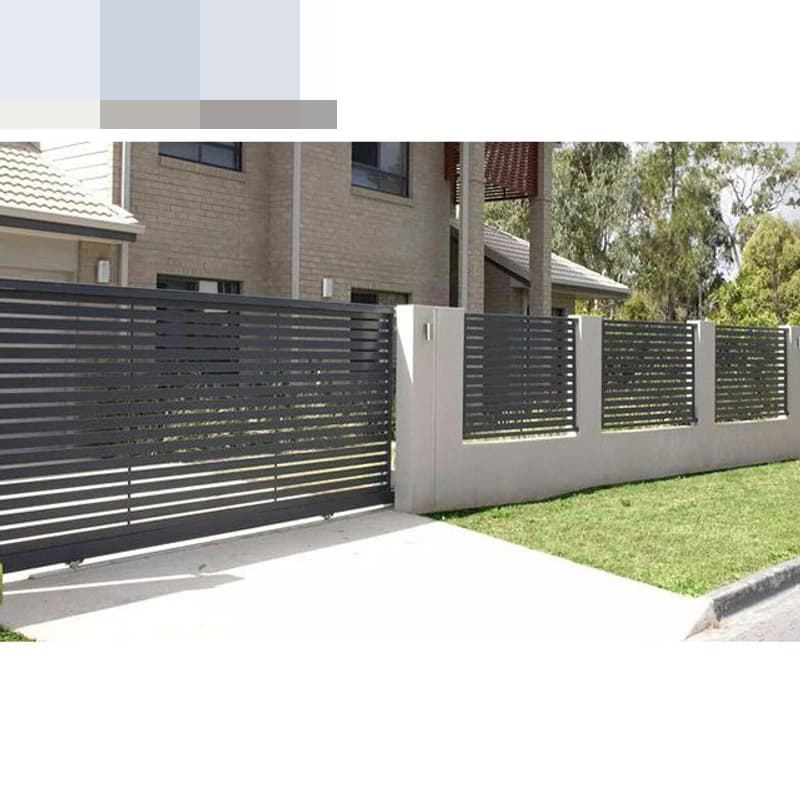 Panneau de clôture en aluminium réglable pour l'extérieur
