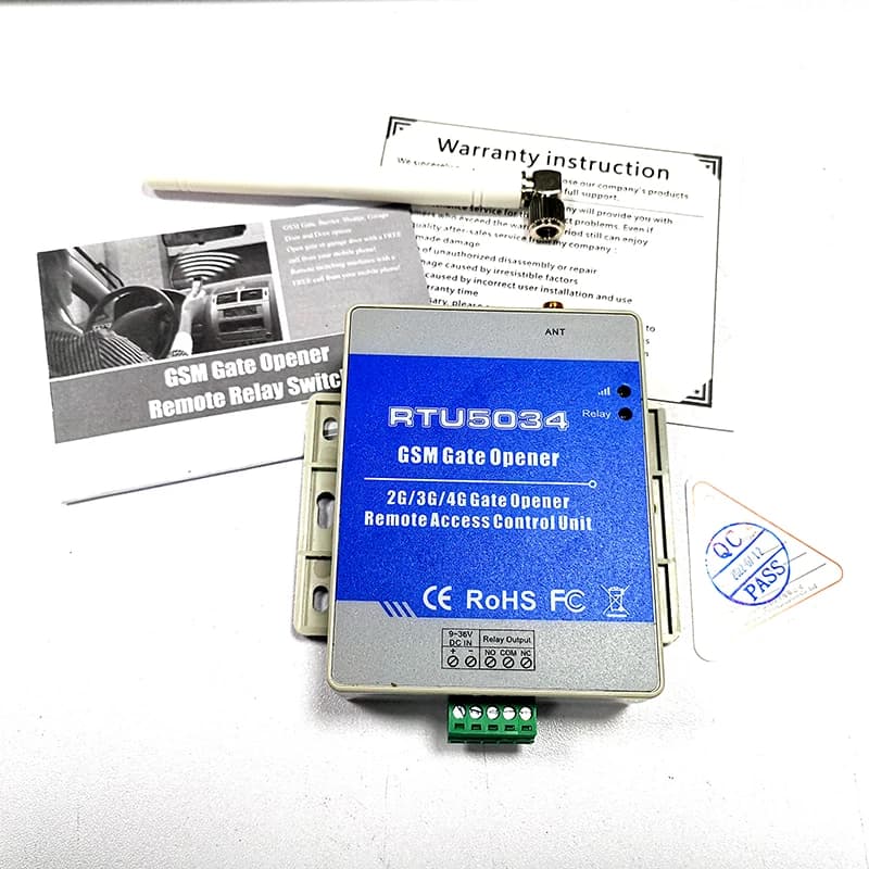 Ouvre-porte GSM 2G/4G RTU5034, interrupteur à distance GSM