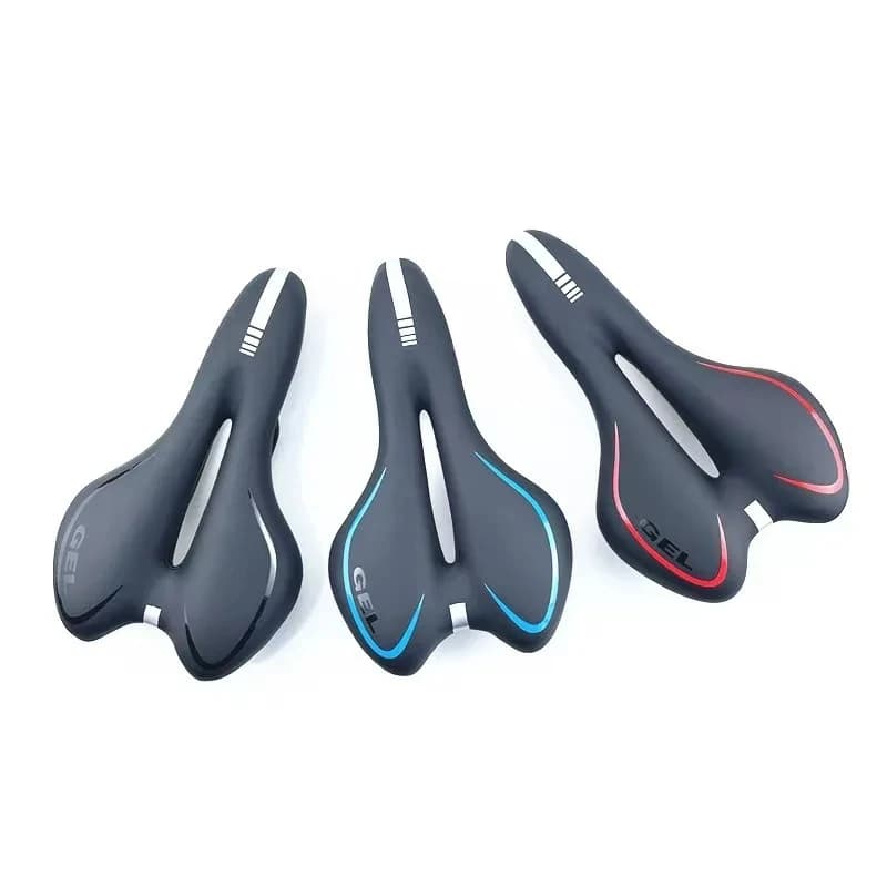 Selle de vélo en cuir PU antichoc et confortable, rembourrée en éponge, pour une expérience de cyclisme améliorée lors des contre-la-montre