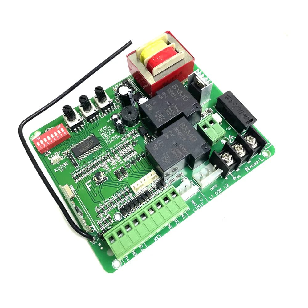 Carte de circuit imprimé (PCB) de contrôleur de moteur d'ouvre-porte coulissante K329E à démarrage progressif (sans fonction NO)