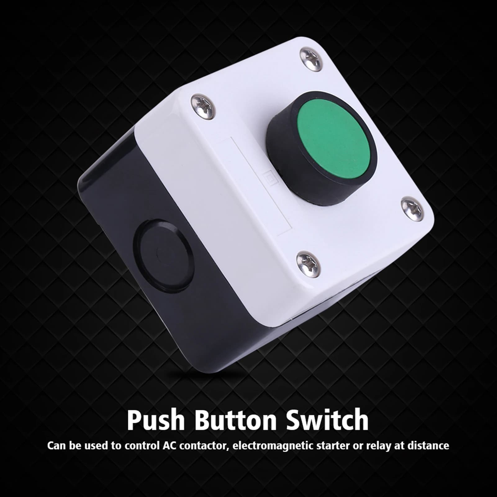 Interrupteur à bouton-poussoir vert IP54, résistant aux intempéries, boîte de commande à un bouton pour ouvre-porte ABS