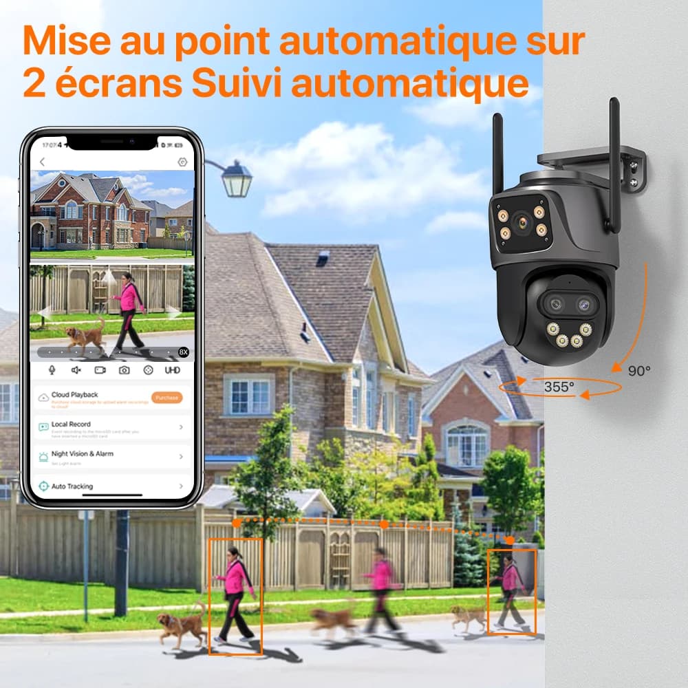 Caméra IP 6K 9MP HD WiFi
