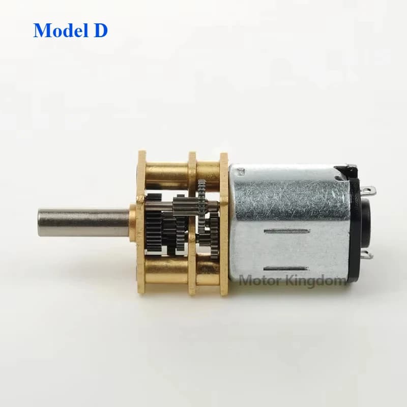 Micro boîte de vitesses entièrement en métal N10, moteur à engrenages, moteur à engrenage, arbre en D, DC 3V-6V, vitesse lente pour voiture robot, serrure électrique