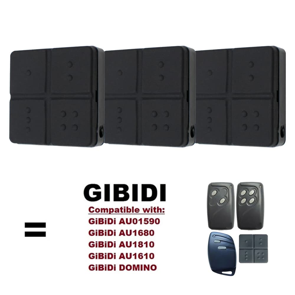 GIBIDI AU1600 AU1610 AU1680 AU1810 AUO1590 télécommande de porte de Garage 433.92MHz ouvre-porte électrique