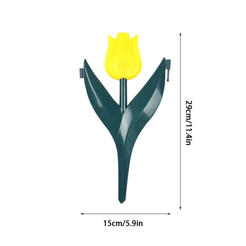 Bordure de clôture de jardin en PP en forme de tulipe