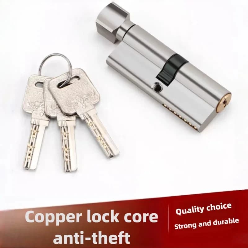 Cylindre de serrure de porte en aluminium