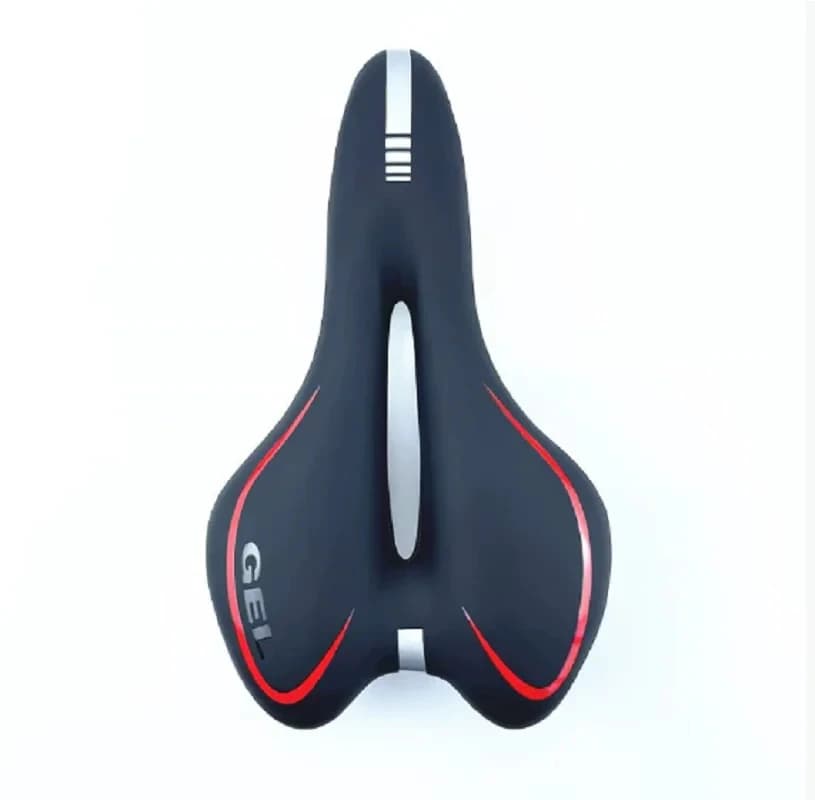 Selle de vélo en cuir PU antichoc et confortable, rembourrée en éponge, pour une expérience de cyclisme améliorée lors des contre-la-montre