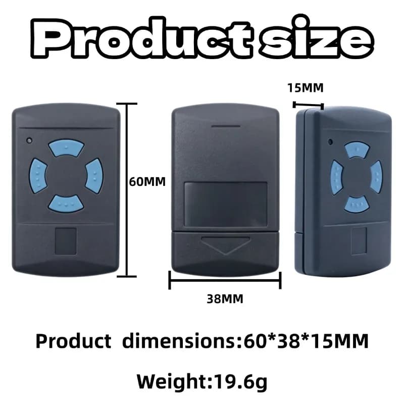 Télécommande HORMANN 868 MHz HSM4 HSM2 HS2 HS4 HSE2 HSE4 HSZ1 HSZ2 HSP4 pour porte de garage