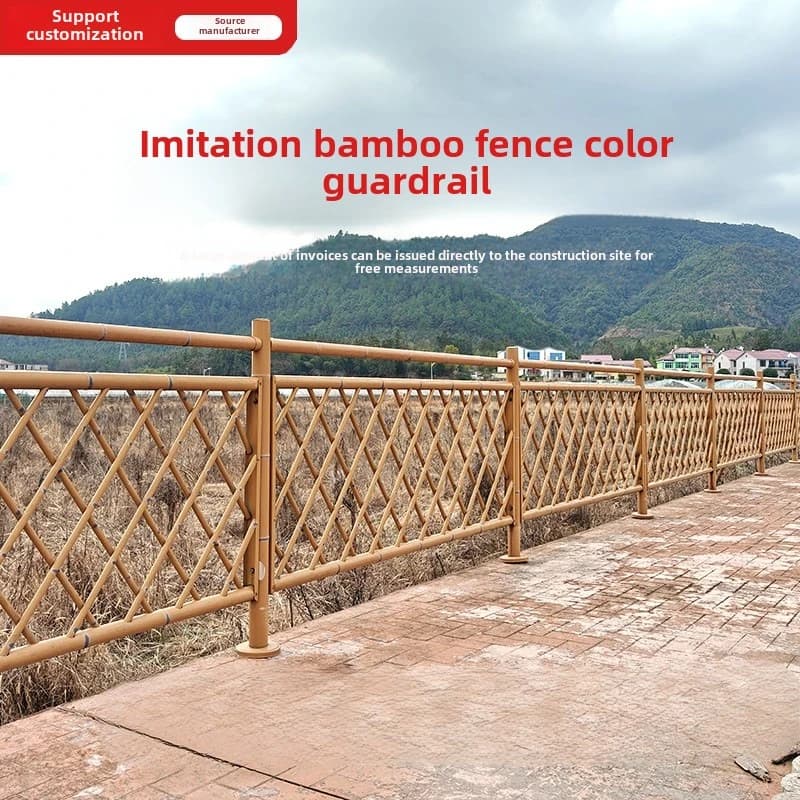 Clôture en bambou d'imitation