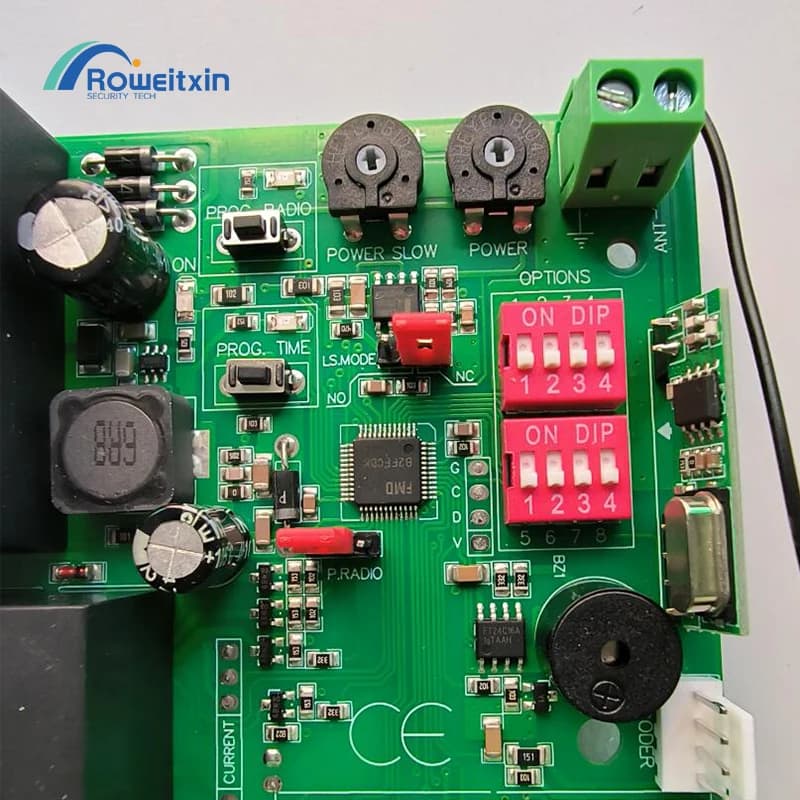 Moteur de porte coulissante universel 220V avec carte de commande adaptée aux habitudes des utilisateurs italiens et espagnols