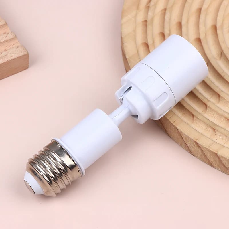 Adaptateur de douille d'ampoule LED universel E27 vers E27, nouveau, rotatif à 360 degrés, luminaire, base d'ampoule E27 réglable