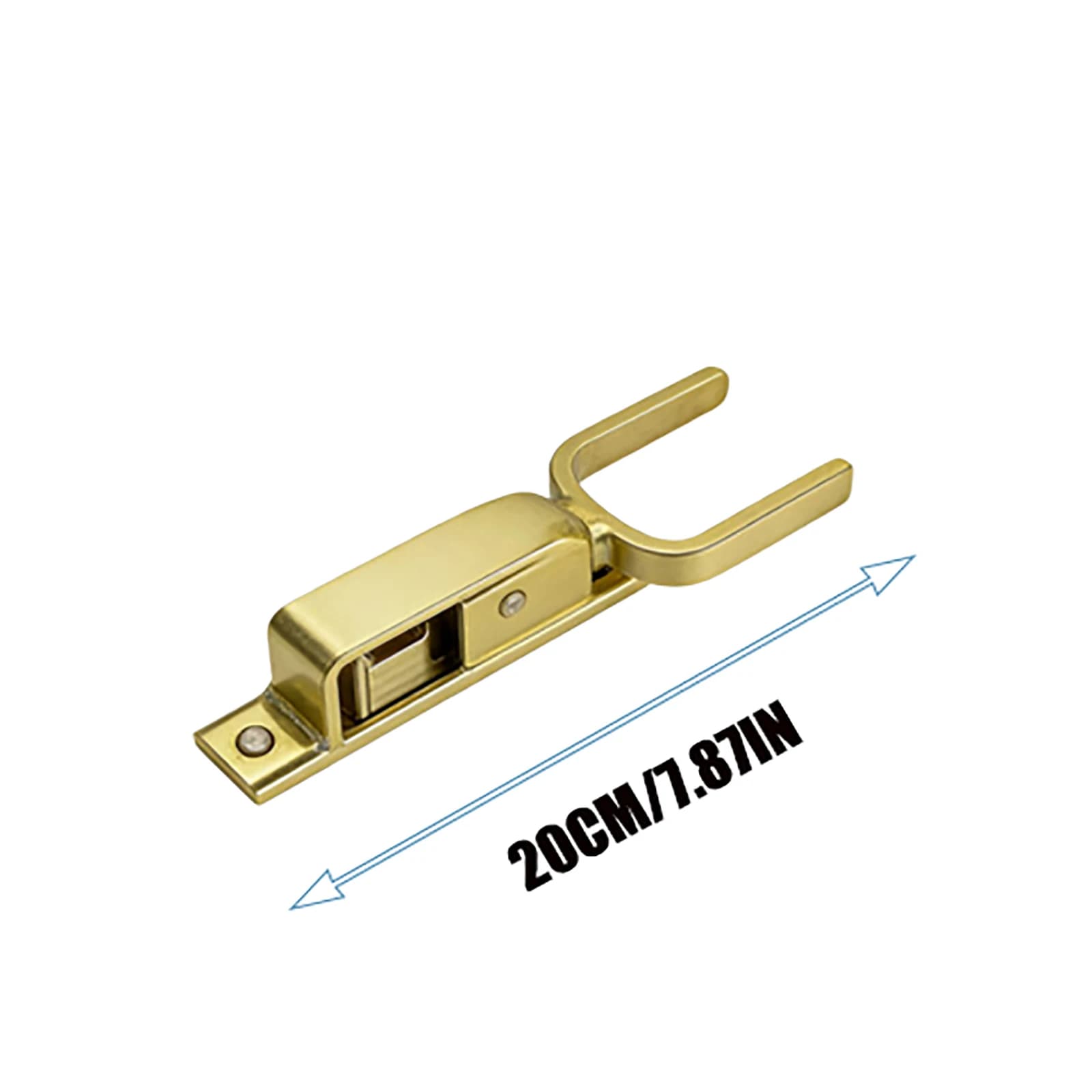 Loquet de porte en métal robuste à fermeture rapide avec ressort