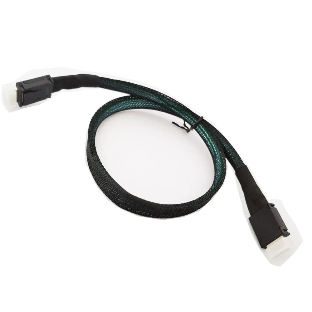 SFF-8611 4X 42P d'Oculink au câble de SFF-8611 4X 42P d'Oculink, SFF 8611 4I au mini câble de données superbe de câble de vitesse de serveur du SFF-8611 4I de SAS