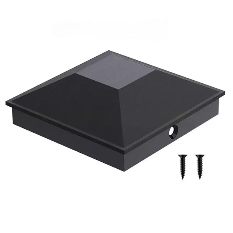 8PCS Capuchons de poteau de clôture de 5 pouces avec 16 vis et installation facile