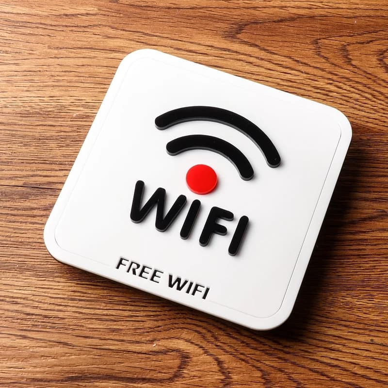 Plaques de porte WIFI, panneau coulissant