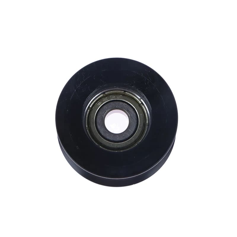 Chaud! Revêtement en caoutchouc noir pour roue de piste de 14mm de diamètre, 5x26x13, roulements en plastique enveloppés de Nylon POM, poulie, rainure en forme de U