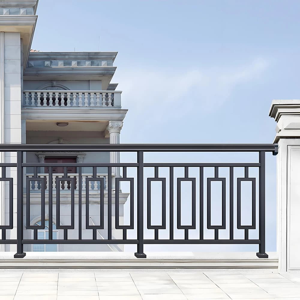 Simple design personalized railing aluminum fence or gate or garden panel post