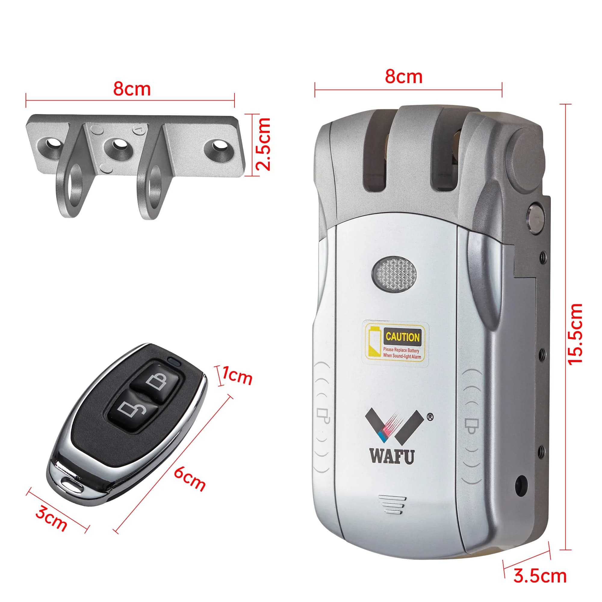 WAFU 010 Tuya APP WiFi télécommande intelligente sans fil serrure électrique à empreinte digitale