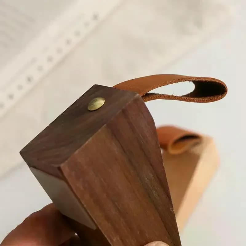 1 pièce Butée de porte en bois massif
