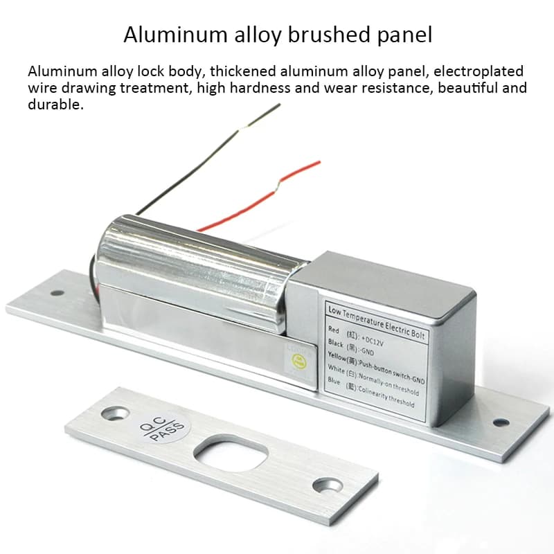Serrure à boulon électrique à sécurité intégrée DC12V