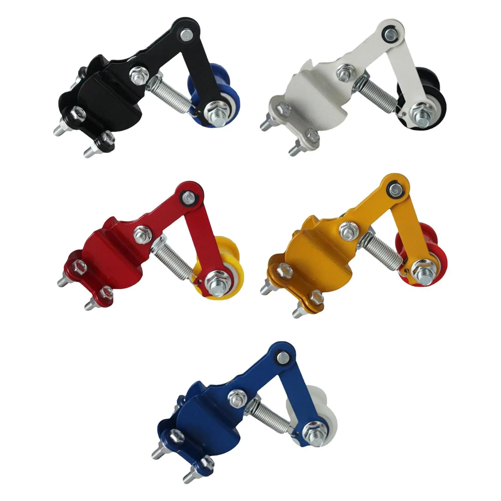 Aligneur de chaîne de moto, tendeur de chaîne en métal, rouleau de régulation automatique pour accessoires de vélo, VTT, moto tout-terrain