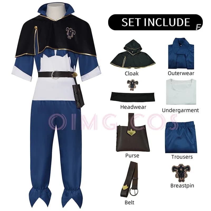 Costume de Cosplay trèfle noir Asta, uniforme de carnaval pour adultes, Costumes de fête Anime d'halloween, mascarade, jeu pour femmes