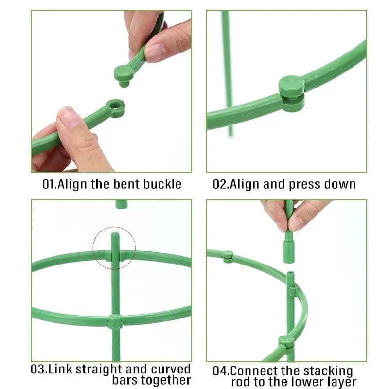 Support pour plantes vertes, cadre de Pile, Arrangement de serre, tige fixe en demi-cercle, plantes à fleurs d'intérieur, Support d'escalade de vigne, stylo Hock