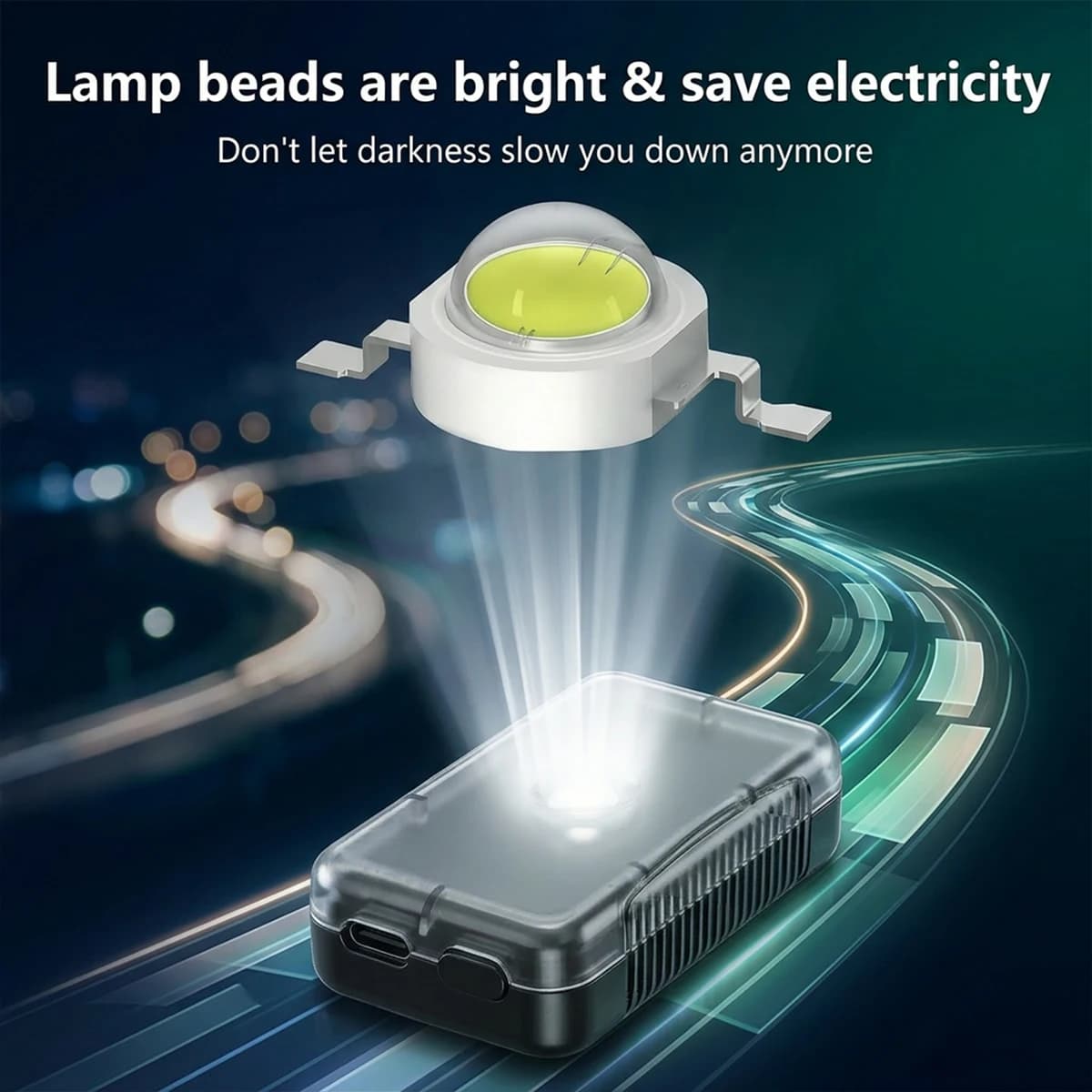 Capteur de coffre de moto, lumière intérieure LED, technologie de détection automatique intégrée, accessoires d'éclairage multifonctionnels et portables