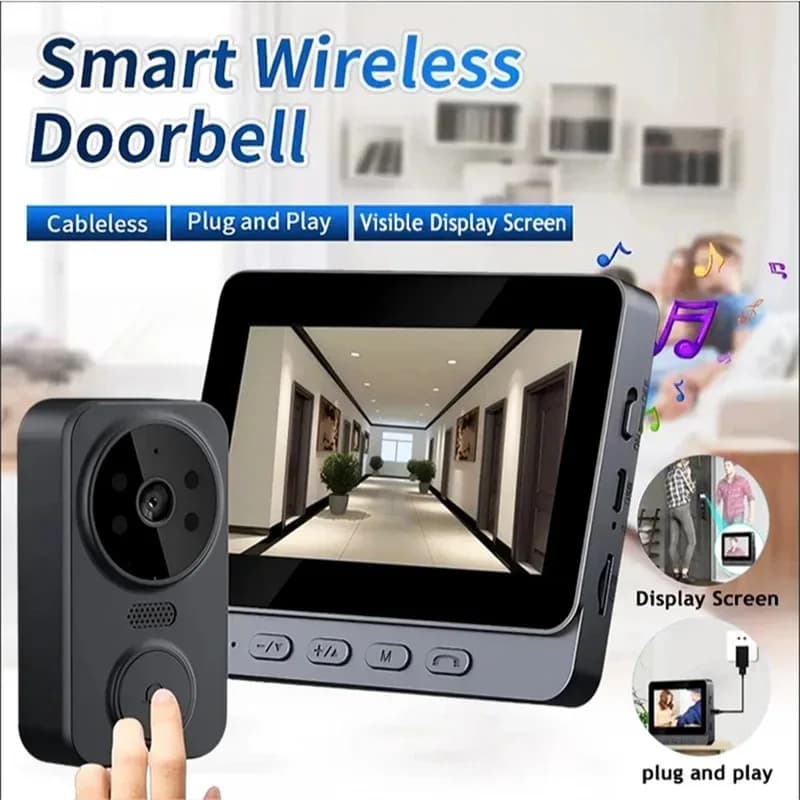 Caméra de sonnette vidéo intelligente sans fil