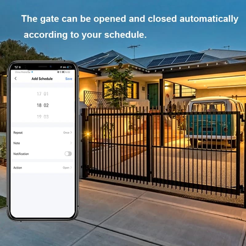 Ouvre-porte coulissant motorisé WiFi Smart Life
