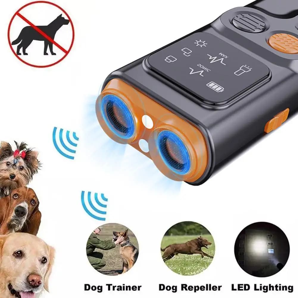 Dispositif anti-aboiement pour chiens, dispositif anti-aboiement, écran HD, lampe de poche LED, arrêt des mauvais comportements, Z3H0