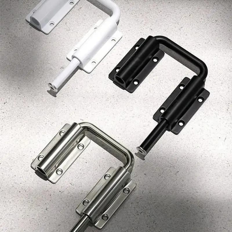 Loquet de porte en alliage d'aluminium, 1 pièce, 90/180 degrés, antivol, boucle de sécurité, accessoire de quincaillerie