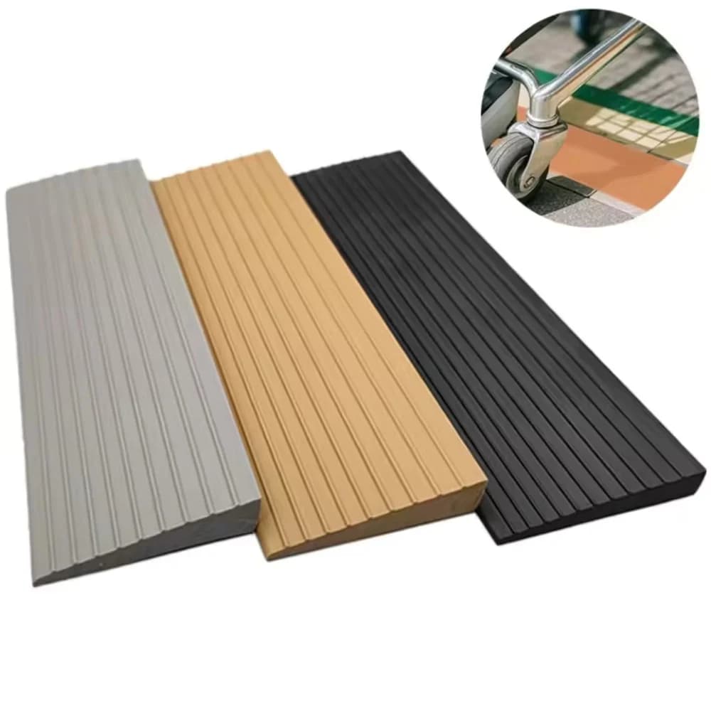 Tapis de rampe polyvalent 0.9m/35.43 pouces, 1 pièce, rampe de seuil de porte, auto-adhésive, Durable, échelle rayée, antidérapant, accessoire pour la maison