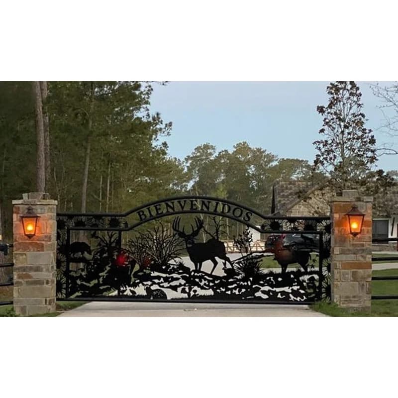Porte de ranch en aluminium personnalisée Farm Gate-Foshan faite à la main